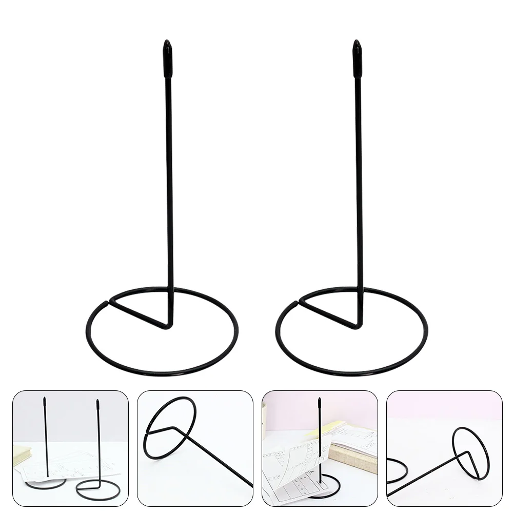 

2 Pcs Bill Insert Desktop Office Receipt Holder Documents Convenient Ticket Stabber Organizer Stainless Steel