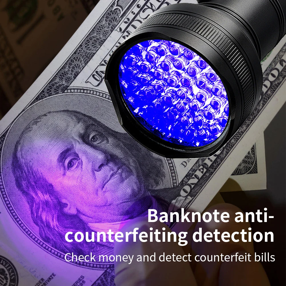 51/100 светодиодный 395 нм ультрафиолетовый фонарик портативный лампа детектор