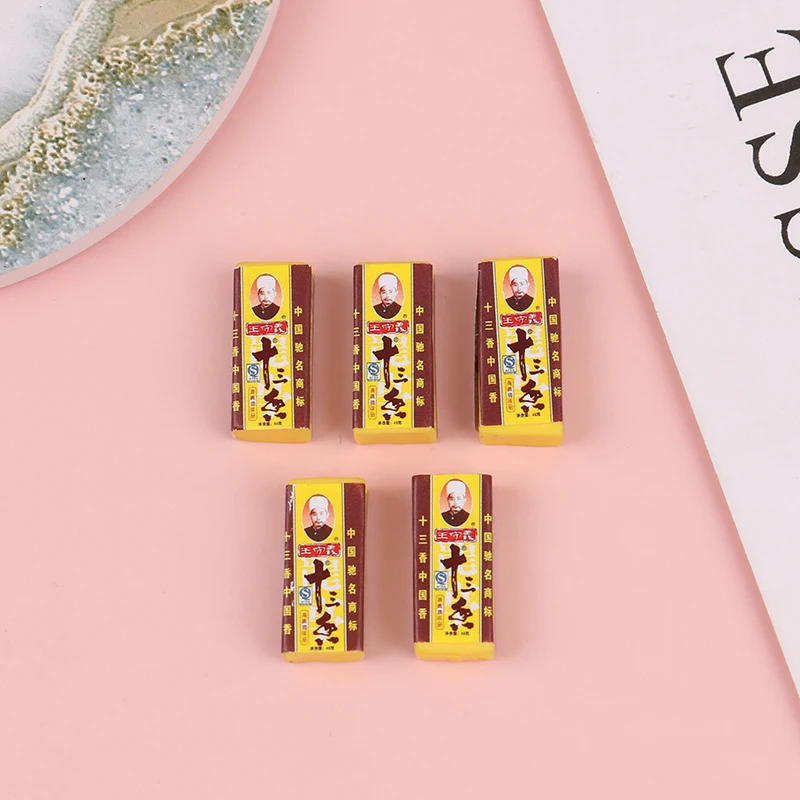 

5Pcs 1:12 Dollhouse Miniature Flavoring Model Mini Scene Decoration For Children Pretend Play Doll House Decor Accessories