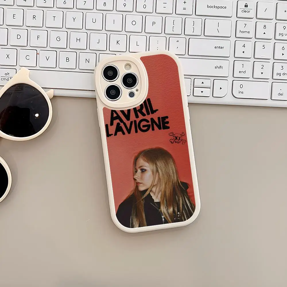 Singer A-Avril Lavigne MAISTO Коврик для мыши Чехол из овечьей кожи Iphone 16 15 14 13 11 12 Pro Max Xr X Xs 8 7 Plus