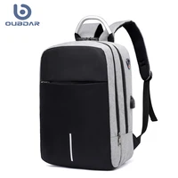 oubdar men multifunction anti theft backpack 15 6 inch laptop usb charging backpacks waterproof schoolbag business travel bags