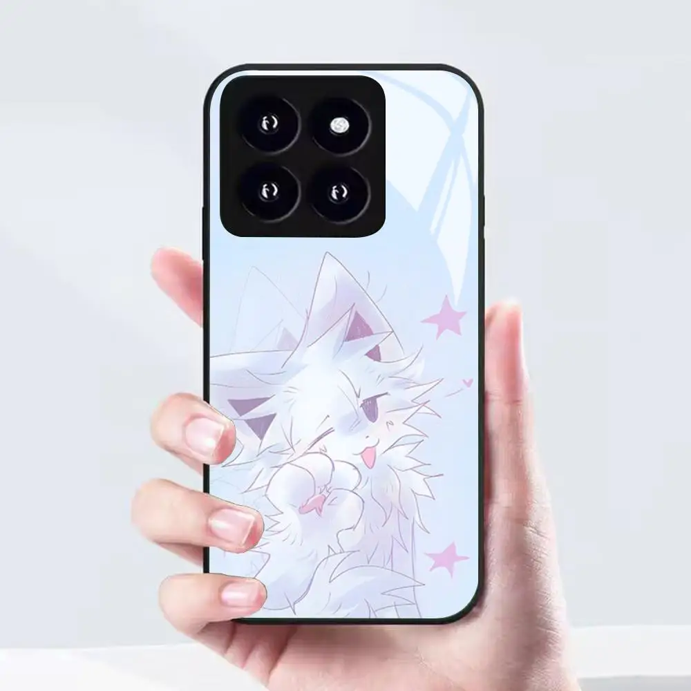 Фото Чехол для телефона Furry Cute Art Boykisser-r для Xiaomi 17 15 14 13 12 Mi 11 X T Ultra Pro Lite 5G, черный, стеклянный №2