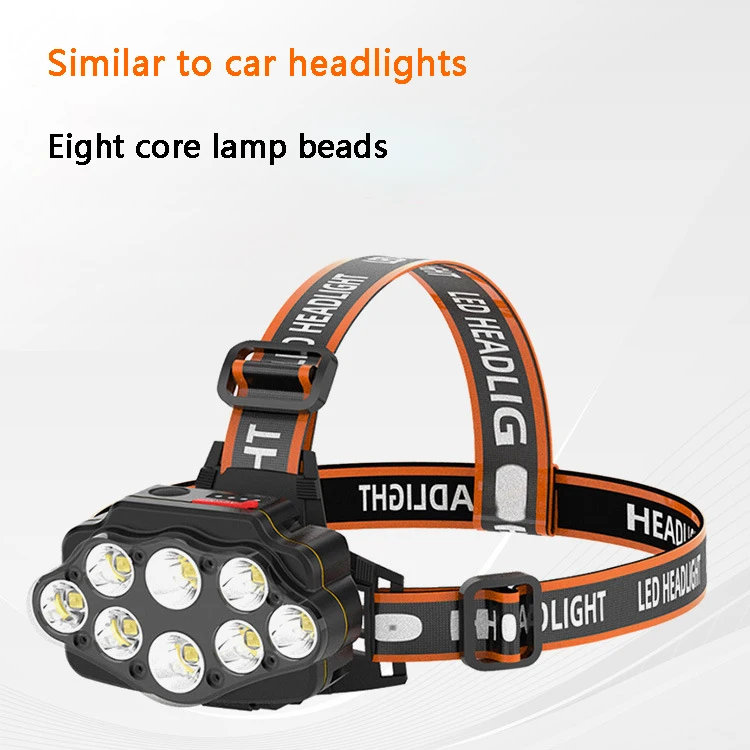 Мотоциклетные фонари восемь ядер мощные фары перезаряжаемые длинный луч