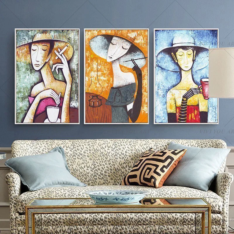 

5D алмазная живопись «сделай сам», серия красивых абстрактных девушек, полный набор для вышивки крестиком, Набор для творчества, мозаичные картины, подарок для домашнего декора