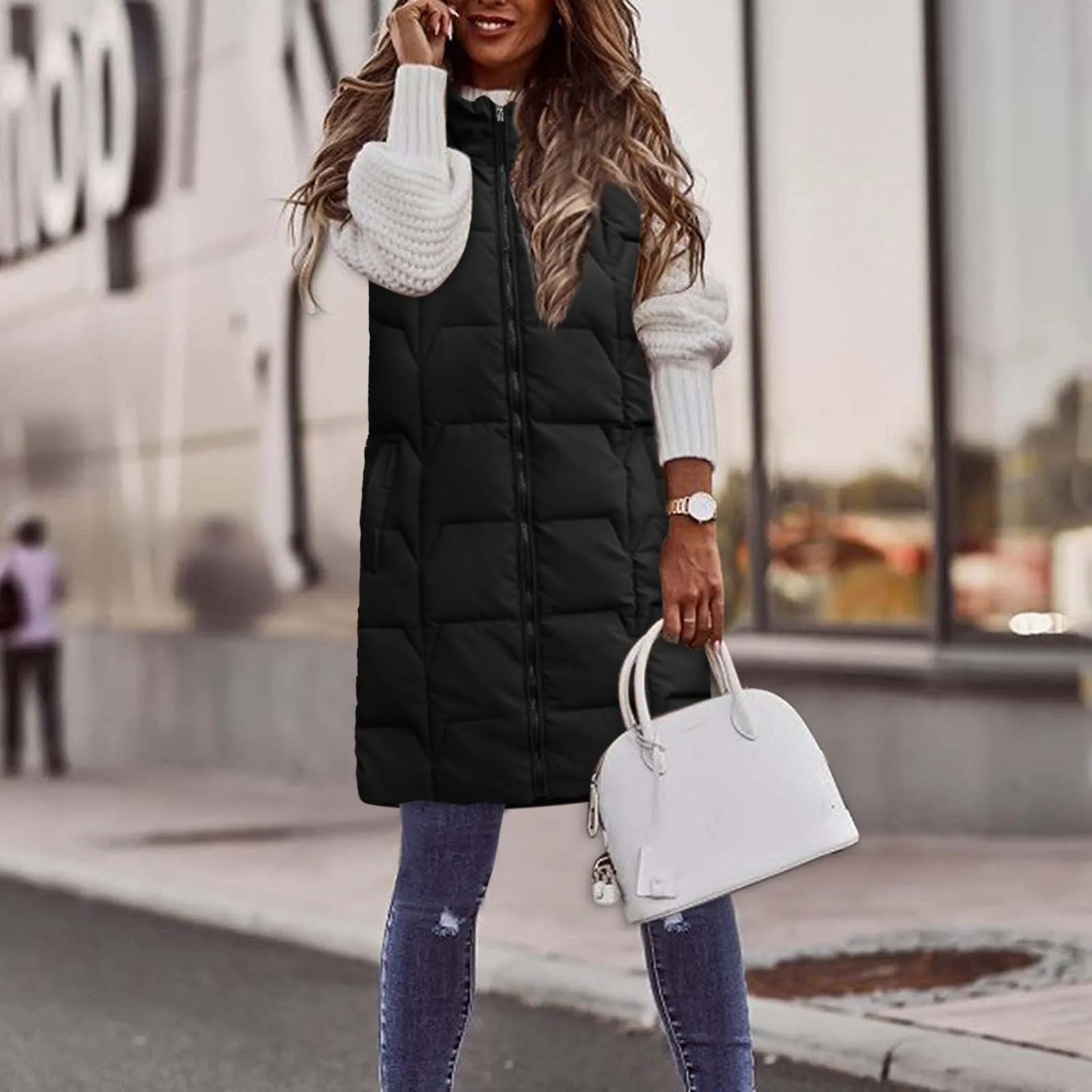 Zipper Hooded Parka Women Winter Warm Solid Casual Coat Jacket Fashion Outdoor Streetwear Parka Jacket Outwear Female 2021