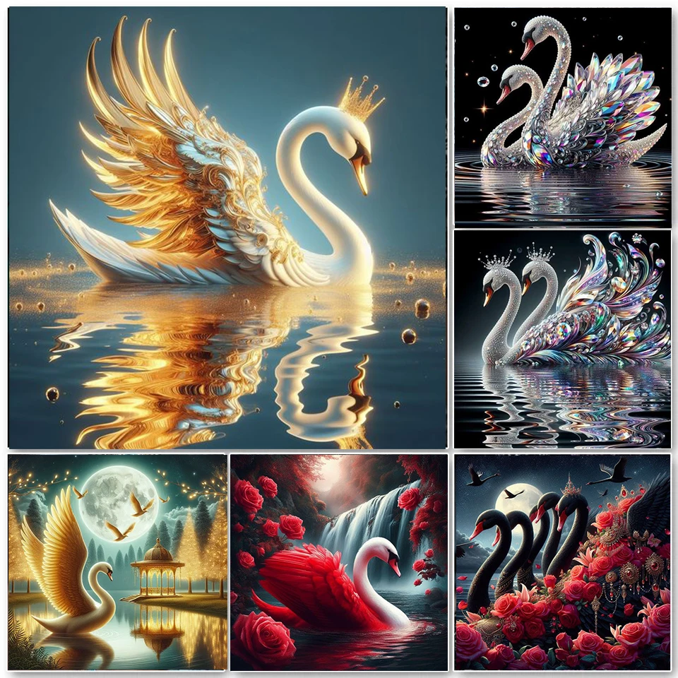 Новая алмазная живопись искусственное животное квадратная Круглая Мозаика