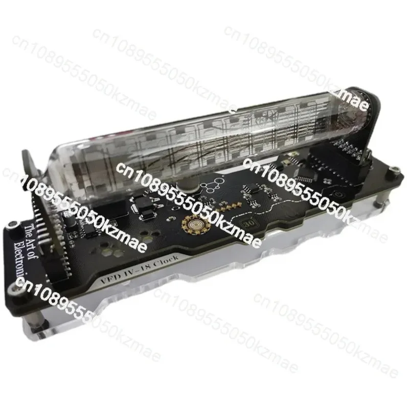 Фото Настольный дисплей VFD IV18 с вакуумно-флуоресцентными трубками, RGB LED Nixie, в стиле киберпанк, 5В, с сенсорными кнопками