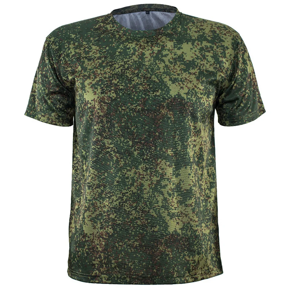 Фото Мужская футболка EMR Digital Flora Camo с коротким рукавом, быстросохнущая, камуфляжная, из ледяного шелка, для спорта и тренировок на открытом воздухе №2