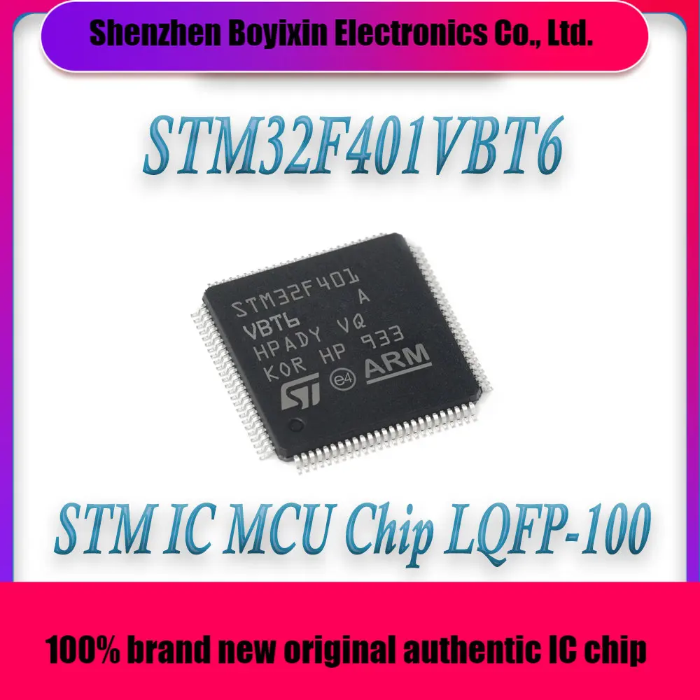 STM32F401VBT6 STM32F401VB STM32F401V STM32F401 STM32F STM32 STM IC MCU Chip LQFP-100