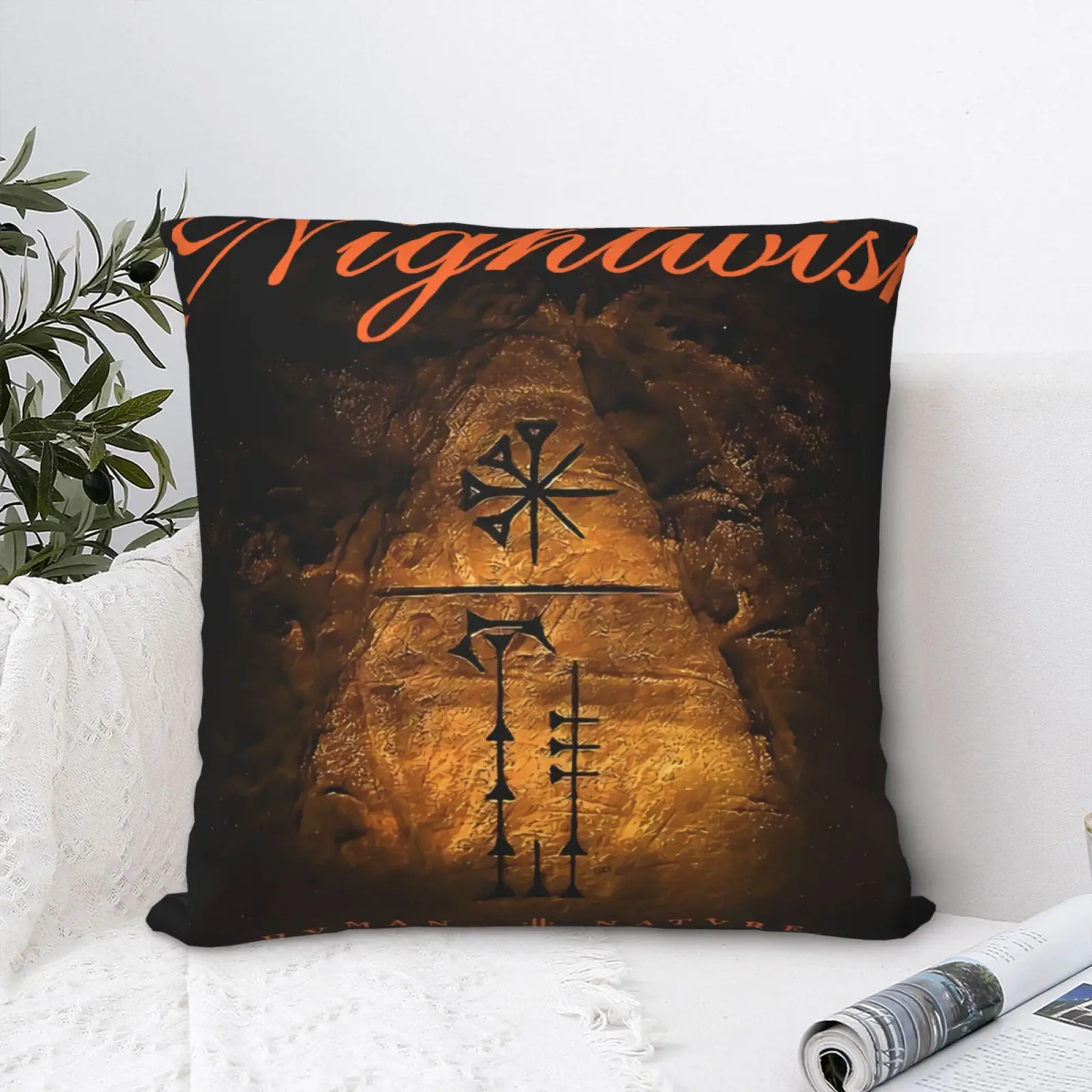 

Nightwish Human Nature 100 S Pillow Case Pillows Dakimakura Of Sofa Vintage Sofa Pillow Case With Zip Pillow Covers Decorative