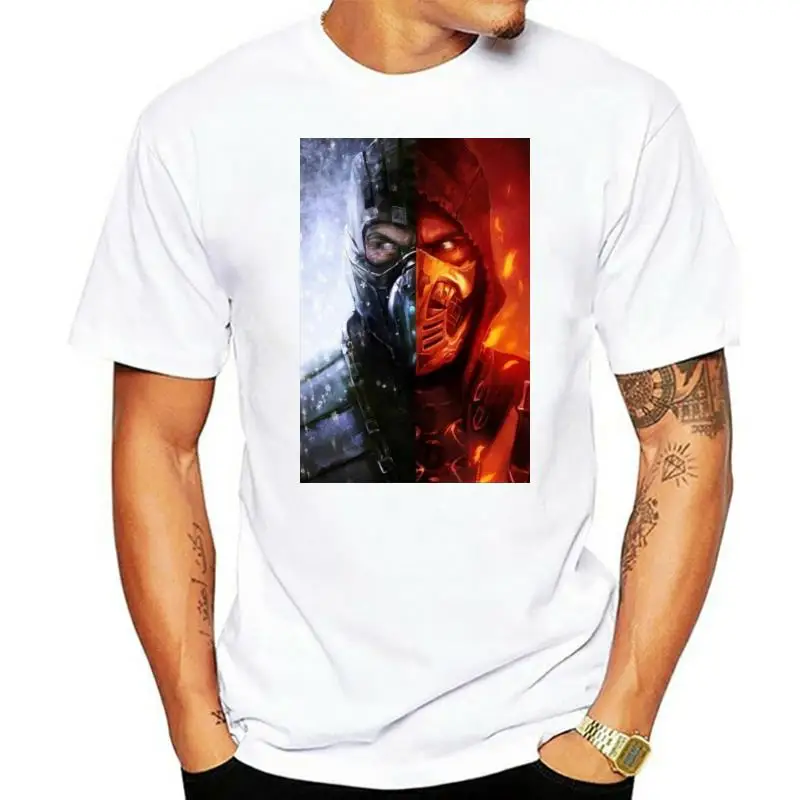 

Camiseta Mortal Kombat 11 Sub-Zero para hombre, camisa de color negro, 2022, póster Camiseta de alta calidad