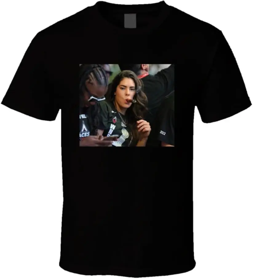 Кельси Слива курение сигара крутой веер футболка