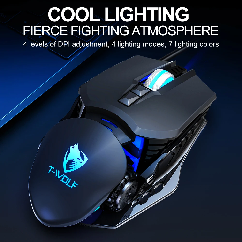 

New G530 Wired Gaming Mouse Luminous Mechanical Computer Mouse Game Macro Programming Eat Chicken Mice for Laptop PC Gamer