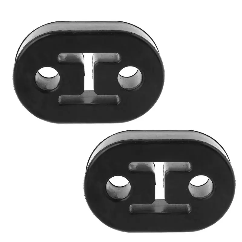 

Universal Exhaust Hanger Bushing Support 2 Holes Bracket Rubber Mount Holder 2x