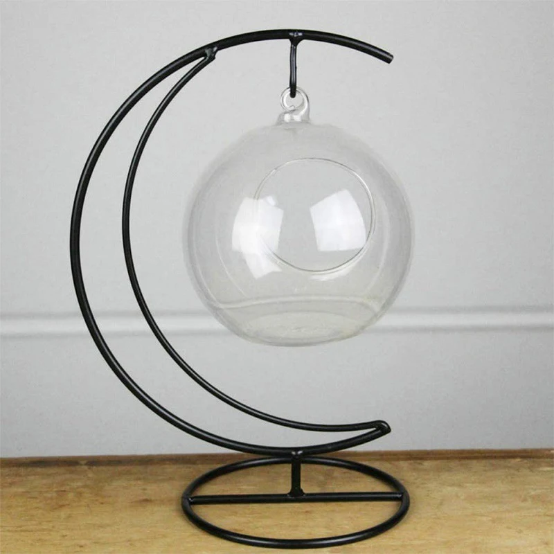 

1PCS Tabletop Display Stand Holder For Ornament Plants Succelent Hanging Plant Terrarium Metal Stand Home Office Decoration