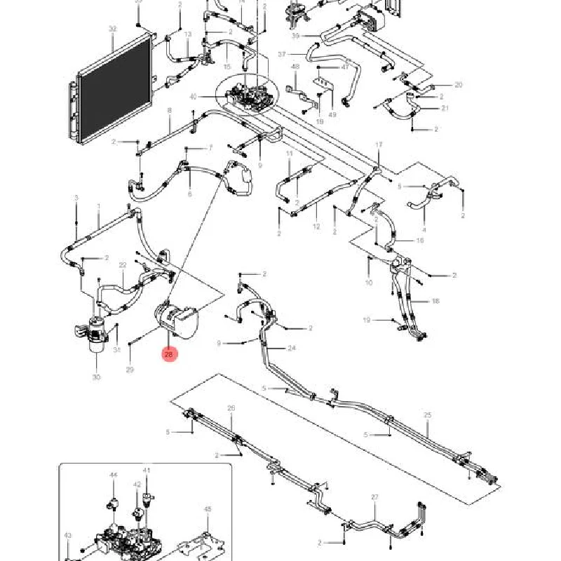 Для Byd шины D9 2024-2025 Φ кондиционирование воздуха обогреватель автомобильных