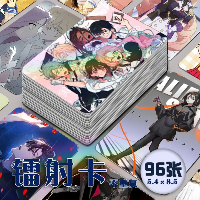 96 шт. ALIEN STAGE аниме лазерная карта Till Ivan Mizi косплей мультфильм открытка фото LOMO