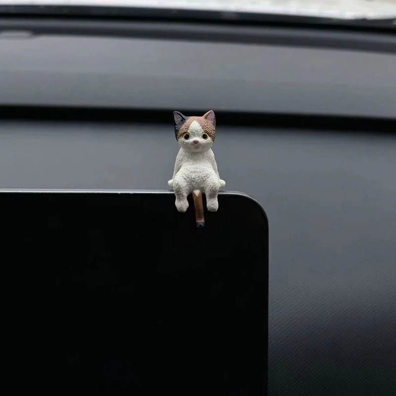 

Кукла Спящего Кота, Автомобильное Украшение, Модель Микропейзажа Из Смолы, Милое Украшение Интерьера Автомобиля