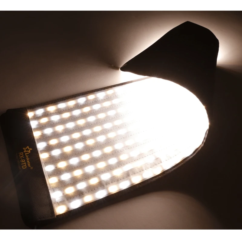 Falcon Eyes RX-9TD 50W Портативный Roll-flex LED Photo Video Light 252pcs Flexible Waterproof светодиодный Cloth Lamp for