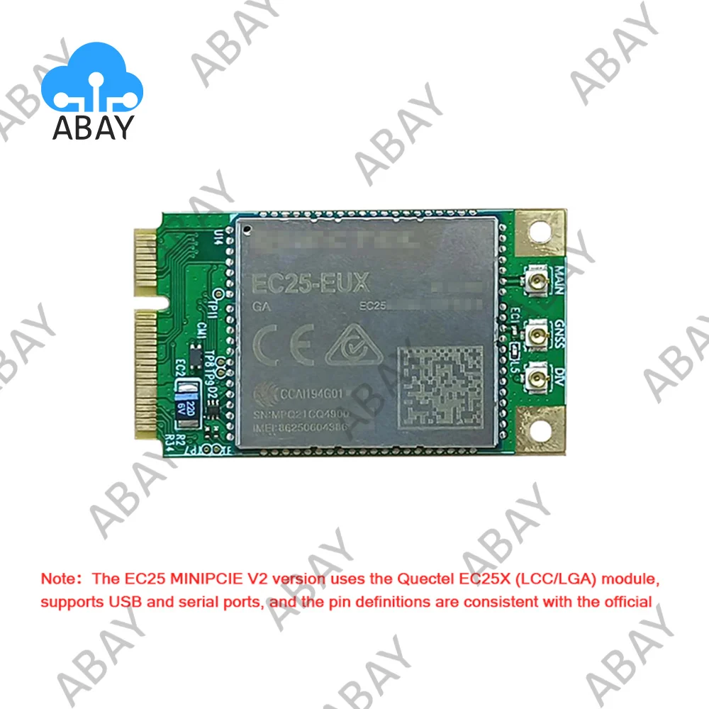 

Quectel EC25EUXGA MINIPCIE V2 4G LTE Cat4 EC25 Series EC25-Eux Mini PCIe B1/B3/B7/B8/B20/B28A B38/B40/B41