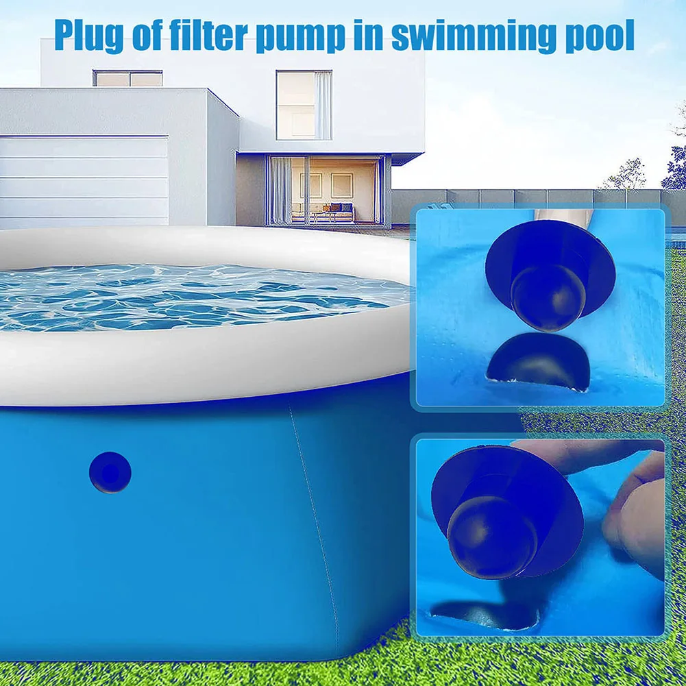 

4pcs Pool Strainer Hole Plug For Intex,for Coleman,for Summer Escape Swimming Pools Filter Pump Strainer Hole Plug Water Stopper