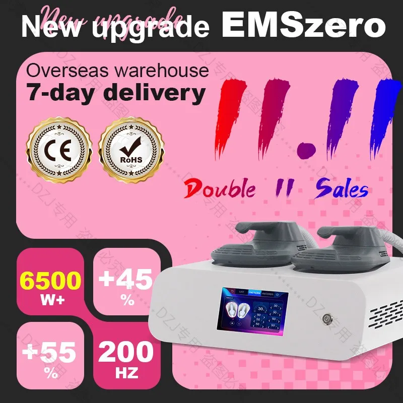 Двойной 11 профессиональный EMSzero RF аппарат EMS стимулятор мышц наращивание живота
