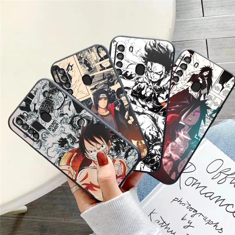 

Anime Cartoon ONE PIECE Phone Case For Samsung Galaxy A32 4G 5G A51 4G 5G A71 4G 5G A72 4G 5G Silicone Cover Liquid Silicon