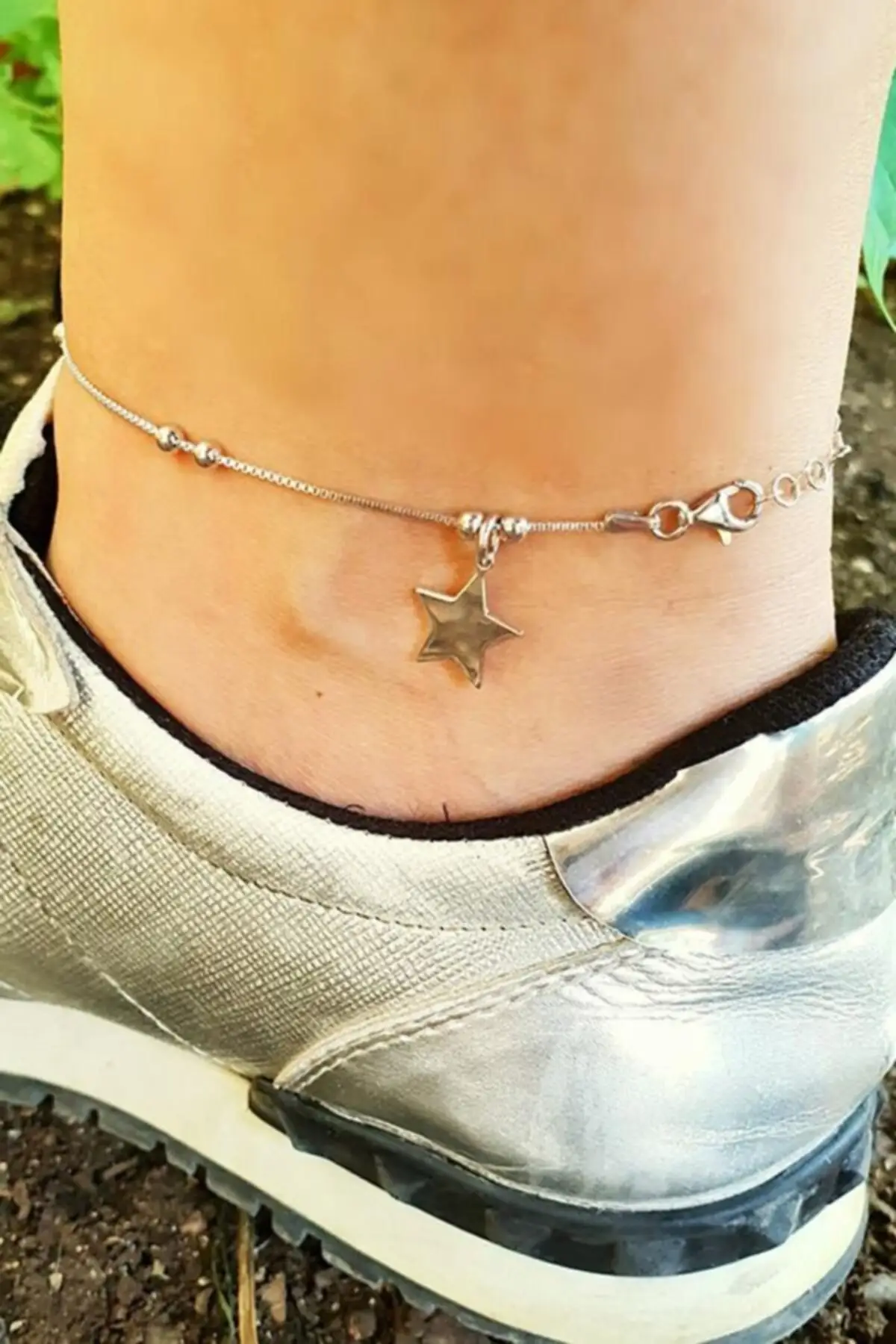 

Silver Plate Star Bangle