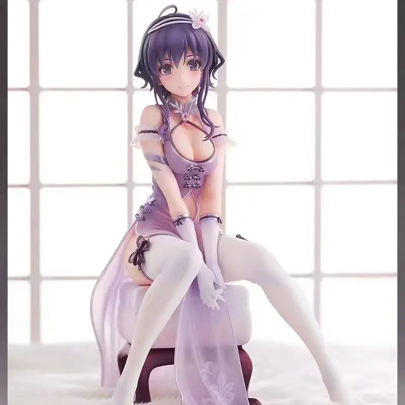 

21cm New Doll Model How To Raise A Boring Girlfriend Sitting Posture Anime Girl Figure Hyodo Michiru Car Decoration Toys Gift