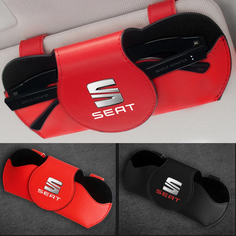 

For Seat Leon Fr Mk2 Mk3 Lbiza Altea Car Sunglasses Holder Multi-function Glasses Clip Bill Clip Car accessories