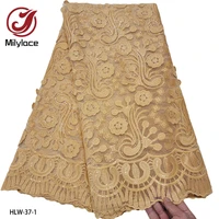 high quality frenchtulle lace fabric african lace fabric sequins embroidered nigerian lace fabrics for wowen dress hlw 37