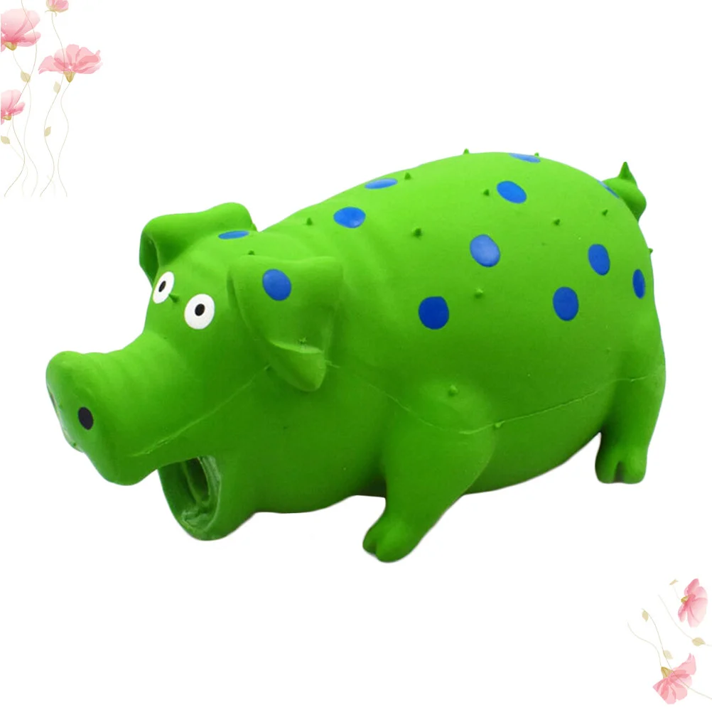 

Adorable Bite Toy Creative Chew Supply Funny Sound Toy Educational Toy Teeth Grinding Toy for Pet Dog (Green )