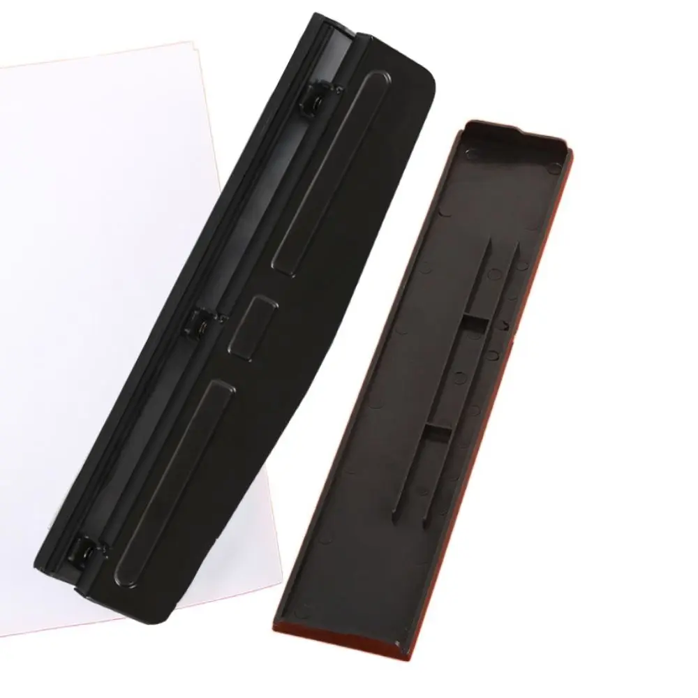 Обучающий высокоточный 3-отвердной дырокол для бумаги металлический 12 листов