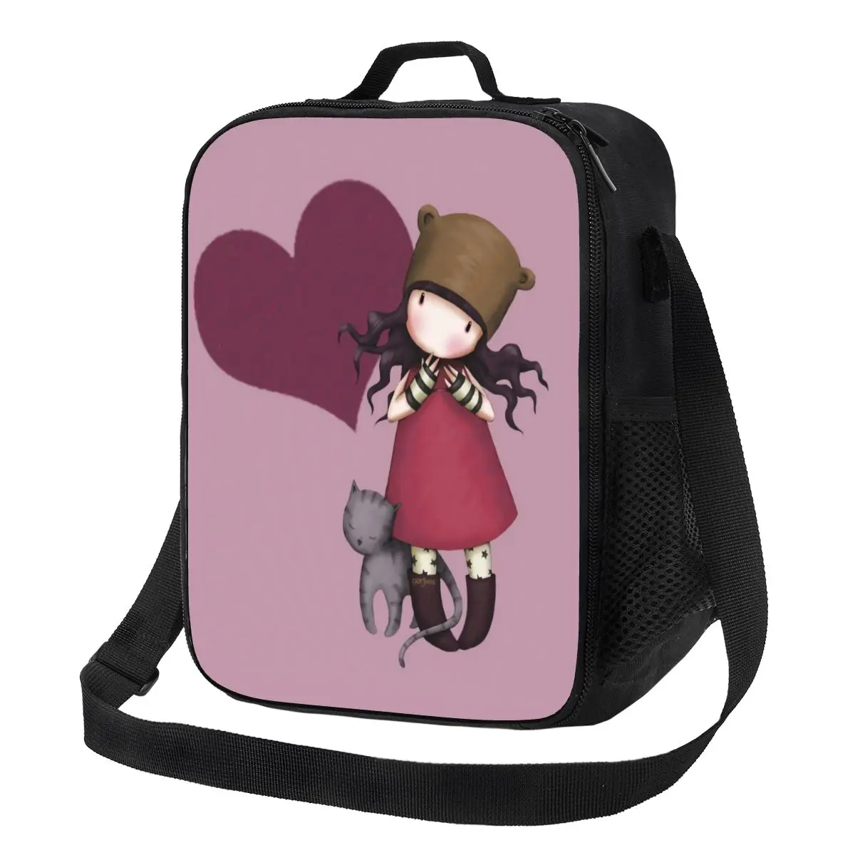 

Изолированные Ланч-боксы для женщин, мультяшный портативный охладитель для девочек, термоконтейнер для еды, для работы, школы, путешествий, сантолоу