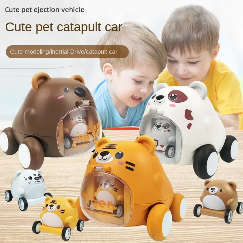 Montessori Baby Toy Cars for 1 Year Old Toddler Birthday Gift Toys Cartoon Car for Babies Boys Interactive Toy For Kids Children
