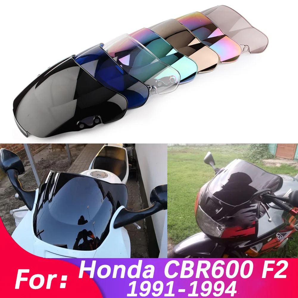 

Motorcycle Windshield For Honda CBR600 CBR 600 F2 1991-1994 Double Bubble WindScreen Accessories Fairing Deflector