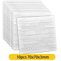 510pcs 3d self adhesive foam brick thicken wallpaper waterproof and oilproof diy wallpaper room living room home decoration