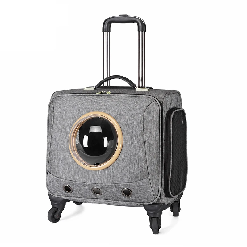 New pet trolley suitcase bag 18 inch universal wheel travel cat dog luggage convenient travel pet case trolley case