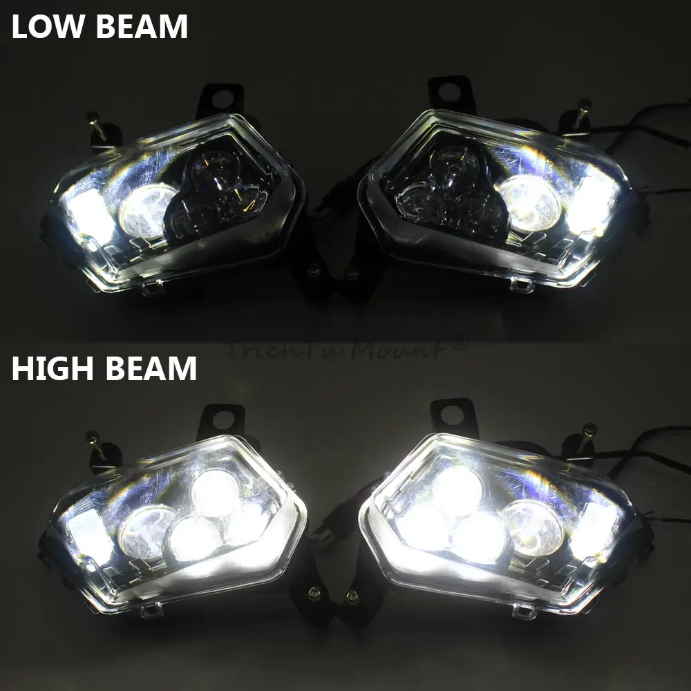 Пара светодиодных фар UTV в сборе фара 710004658 &amp 710004659 Для Can Am Maverick X3 XDS XRS Max Turbo R 2/4