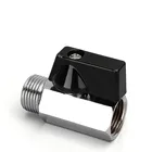 1 шт., миниатюрный латунный шаровой кран 12, 14, 18 дюйма, BSP, внешний вид штырь-гнездо