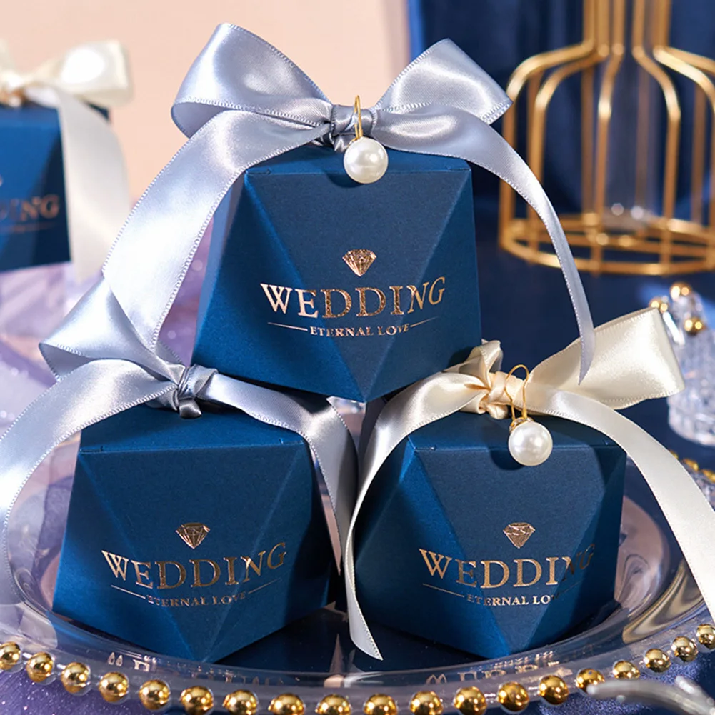 

50Pcs Gift Boxes Event And Party Supplies Packaging Wedding Gift Box Candy Chocolate Valentines Day Gift Decoration Tote Bag
