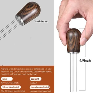 Coffee Stirrer Espresso Distribution Tool Stirring Tool for Espresso Distribution Coffee Tamper Distributor Leveler Tool