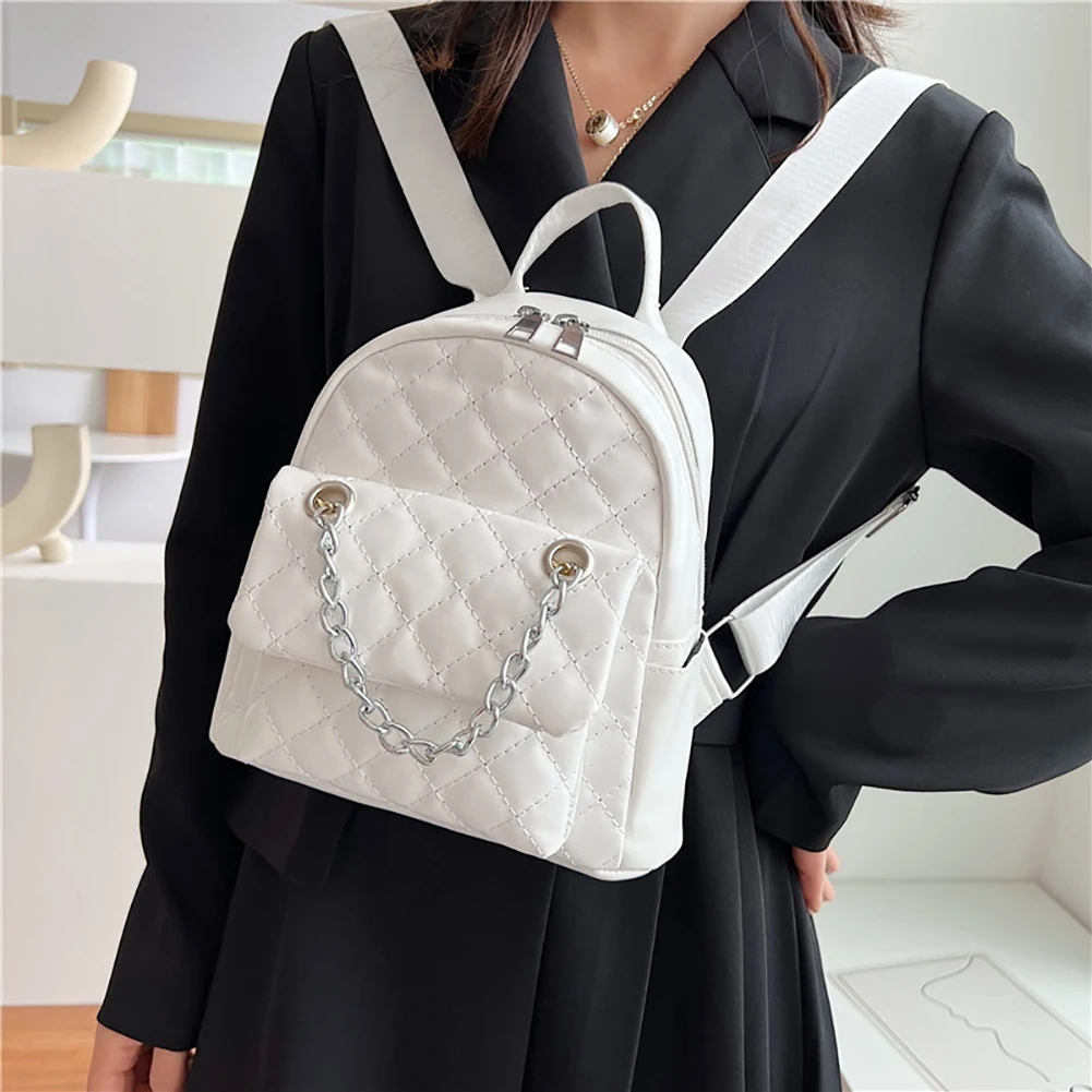 Модный женский рюкзак с ромбовидным узором водонепроницаемая сумка дешевая