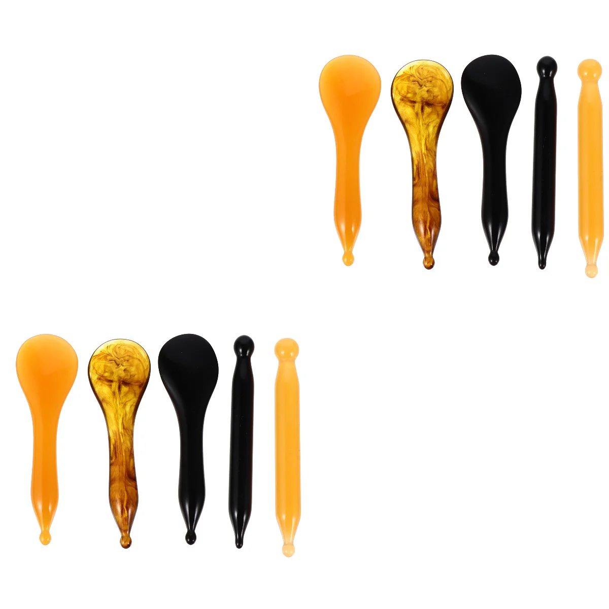 

2 Sets /5pcs Facial Eye Scraping Bars Scraping Bar Face Guasha Scraper