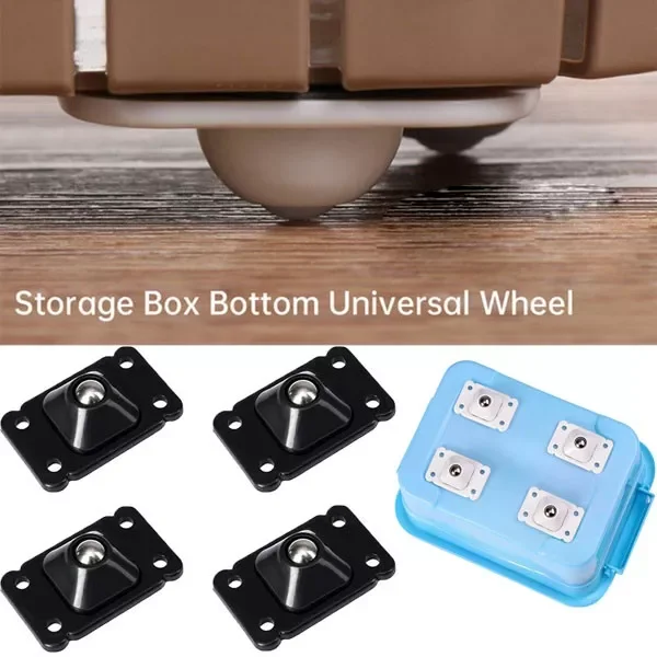 

Pcs/Set Style Self-Adhesive Universal Casters Pulley Wheels for Storage Box Trash Can Small Furniture No Scratches