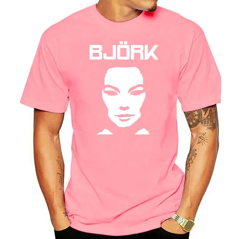 

Bjork T Shirt Men 80Indie Punk Electro Retro Casual 100% Cotton Tee Usa Size S 3Xl