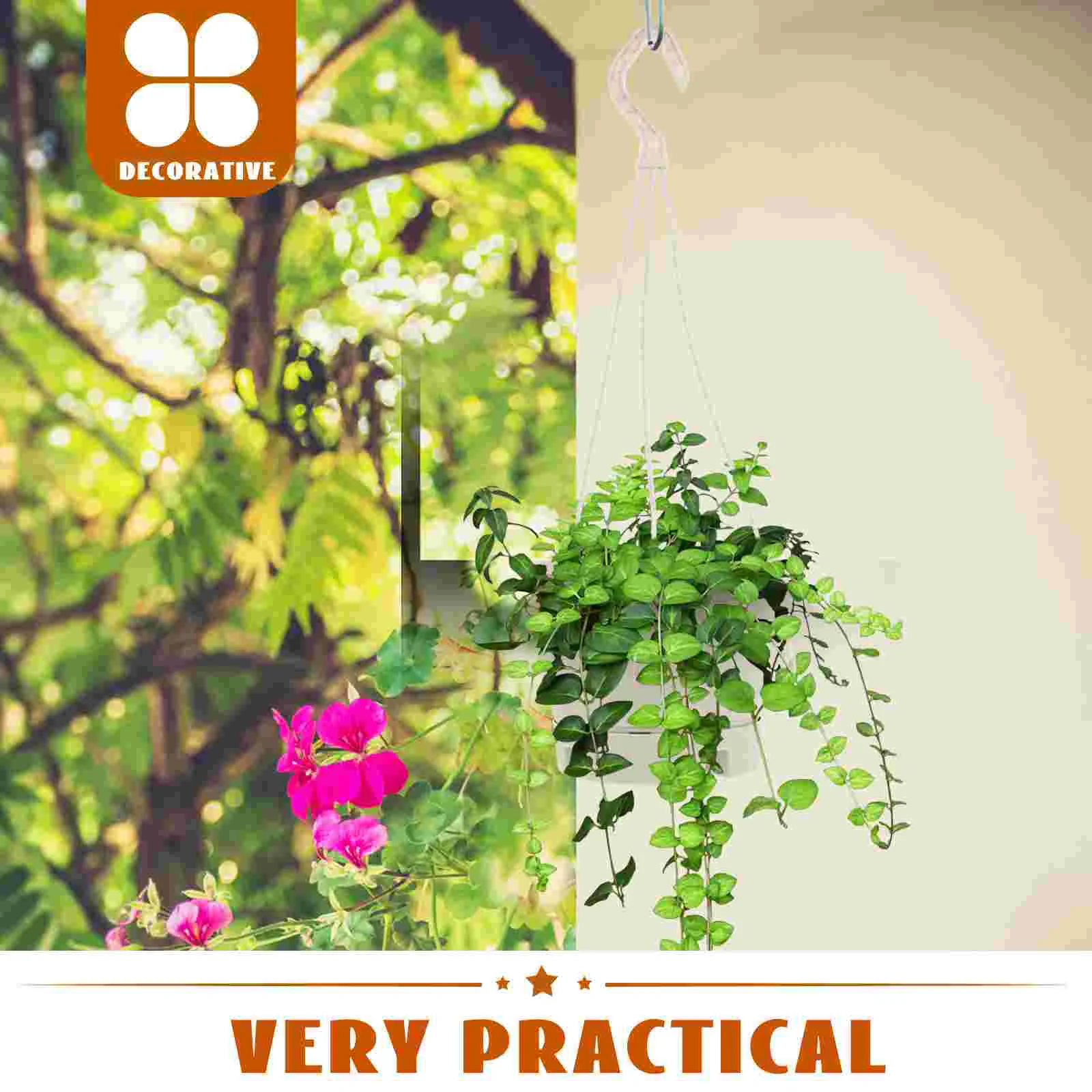 5 шт. подвесная корзина для сочных цветов водопоглощающий крючок горшки растений