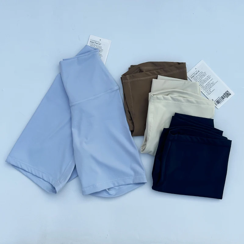 LULUWomen Sports Shorts Running Fitness Biker High Waist Shorts Women Stretchy Shorts Workout Leisure Yoga Gym Short