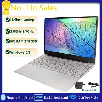15.6-inch Laptop 16GB RAM 2TB SSD Windows10/11 Gaming Laptop With Fingerprint Backlit BT4.0 Dual WiFi Notebook Portable Computer 1