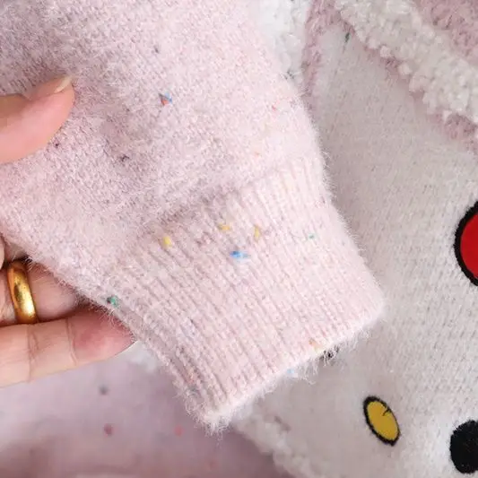 Sanrio милый детский свитер из разноцветной пряжи с героями мультфильмов пуловер